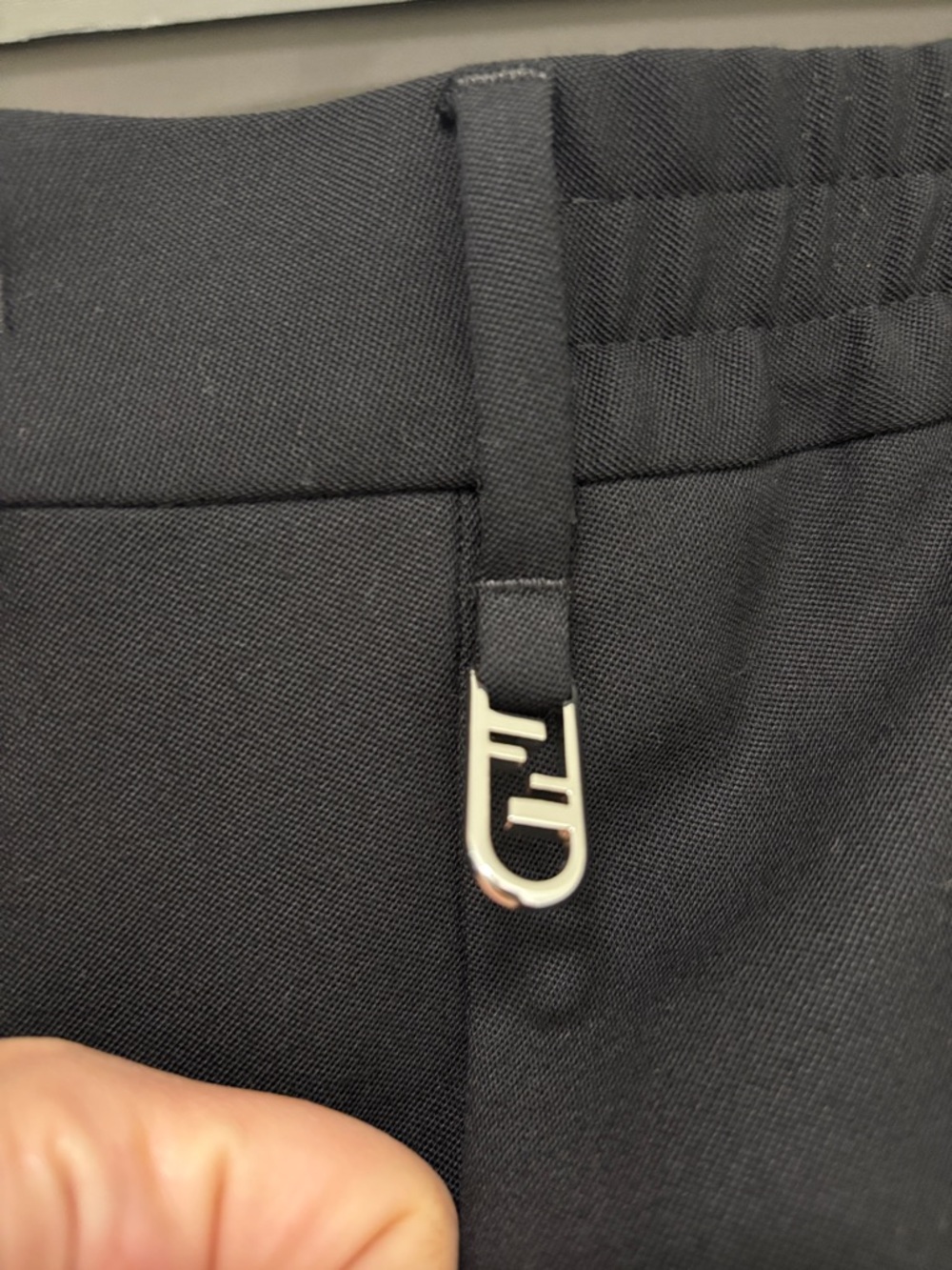 Fendi Black dress pants silver fendi hardware - Picture 6 of 6